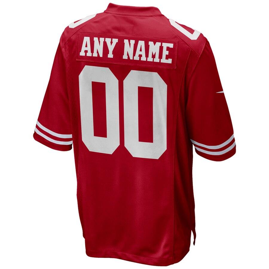 San Francisco 49ers Custom Team Color - Game Jersey – Scarlet 2019