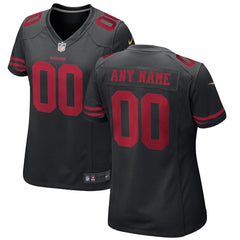 San Francisco 49ers Women's Custom Game Jersey - Black 2019