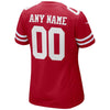 Image of San Francisco 49ers Women's Custom Game Jersey – Red 2019