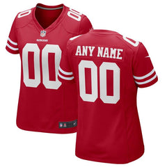 San Francisco 49ers Women's Custom Game Jersey – Red 2019