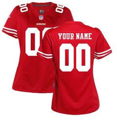 San Francisco 49ers Women's Custom Game Jersey - Scarlet 2019