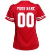 Image of San Francisco 49ers Women's Custom Game Jersey - Scarlet 2019