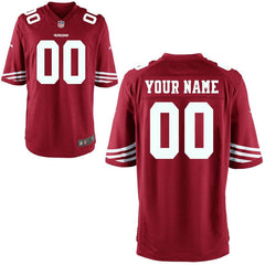 San Francisco 49ers Youth Custom Game Jersey - Scarlet 2019