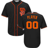 Image of San Francisco Giants Majestic Alternate Cool Base Custom Jersey - Black 2019