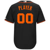 Image of San Francisco Giants Majestic Alternate Cool Base Custom Jersey - Black 2019