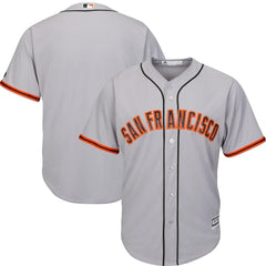 San Francisco Giants Majestic Official Cool Base Jersey - Gray 2019