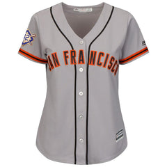 San Francisco Giants Majestic Women's 2019 Jackie Robinson Day Official Cool Base Jersey – Gray 2019