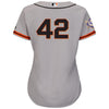 Image of San Francisco Giants Majestic Women's 2019 Jackie Robinson Day Official Cool Base Jersey – Gray 2019