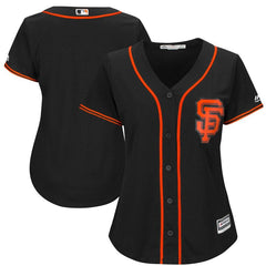 San Francisco Giants Majestic Women's Alternate Cool Base Team Jersey - Black 2019