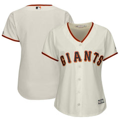 San Francisco Giants Majestic Women's Cool Base Jersey - Cream 2019