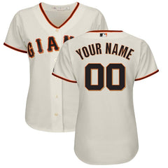 San Francisco Giants Majestic Women's Home Cool Base Custom Jersey - Cream 2019