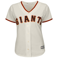 San Francisco Giants Majestic Women's Home Cool Base Custom Jersey - Cream 2019