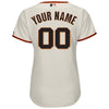 Image of San Francisco Giants Majestic Women's Home Cool Base Custom Jersey - Cream 2019