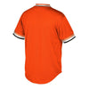 Image of San Francisco Giants Mitchell &amp; Ness Cooperstown Collection Mesh Wordmark V-Neck Jersey – Orange 2019
