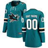 Image of San Jose Sharks Women's Home Breakaway Custom Jersey - Teal 2019