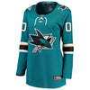 Image of San Jose Sharks Women's Home Breakaway Custom Jersey - Teal 2019