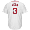 Image of Sandy Leon Boston Red Sox Majestic Home Cool Base Replica Player Jersey - White 2019