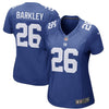 Image of Saquon Barkley New York Giants Women's Game Jersey – Royal 2019