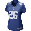 Image of Saquon Barkley New York Giants Women's Game Jersey – Royal 2019