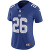 Image of Saquon Barkley New York Giants Women's Vapor Untouchable Limited Jersey – Royal 2019