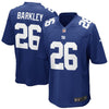 Image of Saquon Barkley New York Giants Youth Game Jersey – Royal 2019