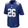 Image of Saquon Barkley New York Giants Youth Game Jersey – Royal 2019