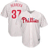 Image of Odubel Herrera Philadelphia Phillies Majestic Home Official Cool Base Replica Player Jersey - White/Scarlet 2019