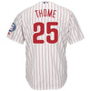 Image of Jim Thome Philadelphia Phillies Majestic Hall of Fame Induction Patch Cool Base Jersey – White/Scarlet 2019
