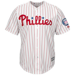 Jim Thome Philadelphia Phillies Majestic Hall of Fame Induction Patch Cool Base Jersey – White/Scarlet 2019