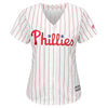 Image of Andrew McCutchen Philadelphia Phillies Majestic Women's Cool Base Player Jersey - White/Scarlet 2019