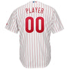 Image of Philadelphia Phillies Majestic Home Cool Base Custom Jersey – White/Scarlet 2019