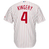 Image of Scott Kingery Philadelphia Phillies Majestic Official Cool Base Player Jersey – White 2019