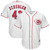 Image of Scott Schebler Cincinnati Reds Majestic Home Cool Base Replica Player Jersey - White 2019