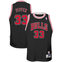 Scottie Pippen Chicago Bulls Mitchell &amp; Ness Youth Hardwood Classics Swingman Throwback Jersey – Black 2019