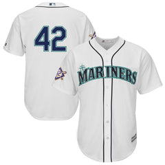 Seattle Mariners Majestic 2019 Jackie Robinson Day Official Cool Base Jersey – White 2019