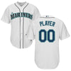 Image of Seattle Mariners Majestic Cool Base Custom Jersey - White 2019