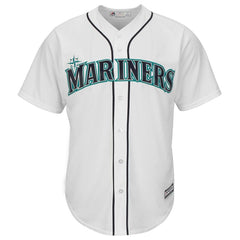 Seattle Mariners Majestic Cool Base Custom Jersey - White 2019