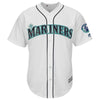 Image of Seattle Mariners Majestic Griffey Retirement Day Patch Cool Base Team Jersey - White 2019