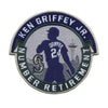 Image of Seattle Mariners Majestic Griffey Retirement Day Patch Cool Base Team Jersey - White 2019