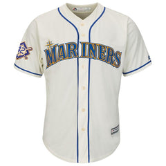 Seattle Mariners Majestic Jackie Robinson Day Official Cool Base Jersey – Cream 2019