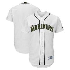 Seattle Mariners Majestic Memorial Day Cool Base Team Jersey - White 2019