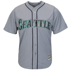 Seattle Mariners Majestic Official Cool Base Jersey - Gray 2019