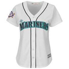 Seattle Mariners Majestic Women's 2019 Jackie Robinson Day Official Cool Base Jersey – White 2019