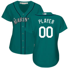 Seattle Mariners Majestic Women's Cool Base Alternate Jersey - Green 2019