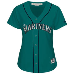 Seattle Mariners Majestic Women's Cool Base Alternate Jersey - Green 2019