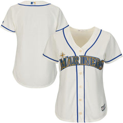 Seattle Mariners Majestic Women's Cool Base Jersey - Cream 2019