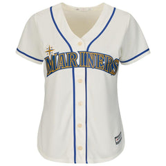 Seattle Mariners Majestic Women's Cool Base Jersey - Cream 2019