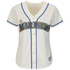 Image of Seattle Mariners Majestic Women's Cool Base Jersey - Cream 2019