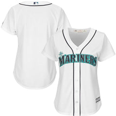 Seattle Mariners Majestic Women's Cool Base Jersey - White 2019