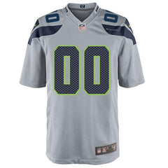 Seattle Seahawks Custom Alternate Game Jersey - Gray 2019